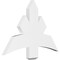 Ekena Millwork Alberta Architectural Grade PVC Gable Bracket, 36"W x 24"H x 2"D x 6"F, 16/12 Pitch GBP036X24X0206ALB00 - alternate 1